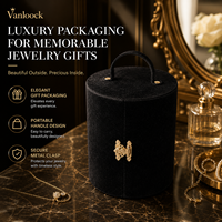 Boîte à bijoux en velours de luxe, boîte d'emballage ronde pour cadeau, boîte de rangement pour bijoux avec logo personnalisé, pour collier, bague, boucles d'oreilles