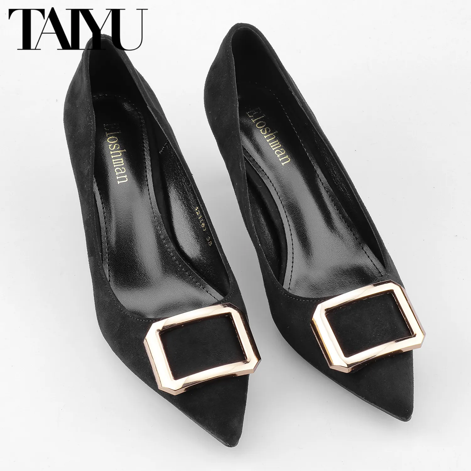 2023 Custom Simple Elegant High Heels Stiletto Womens Shoes Pointed Black Etiquette Professional Wedding Shoes Pumps