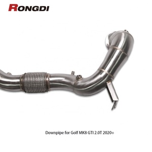 ท่อลดการระบายไอเสียสำหรับ MK8 GTI กอล์ฟ GTI 2.0T 2020 + 304ท่อสเตนเลสสตีล - Product Image 2