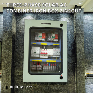 Solar Panel Photovoltaic AC Three-phase Combiner Box Accessories Energy Junction Iron Box DC 2 in 2 Out IP65 400V Outdoor Use - Product Image 2