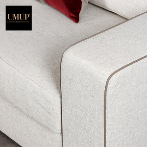 Canapé en tissu trois places de luxe, style moderne italien, design européen, pour hôtel, villa, vente en gros d'usine, canapé de salon - Product Image 5