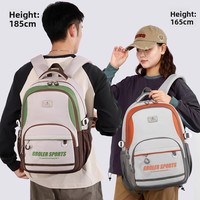 Nouveau Sac à Dos de Voyage Élégant en Nylon, Grande Capacité, en Polyester, Sac d'Ordinateur Simple, Sac à Dos Décontracté pour Étudiant, Double Bretelle pour Ordinateur Portable