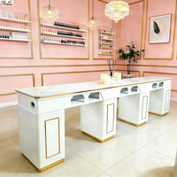 Meubles de salon de manucure au design unique, table de manucure portable sur mesure, station de manucure, vente en gros aux États-Unis