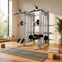 Machine Smith Commerciale Multifonctionnelle pour la Maison et la Salle de Sport, Rack de Musculation, Cage de Puissance, Équipement de Squat de Qualité Commerciale