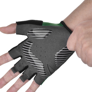 Spring Summer Cycling Gloves <b>Half</b> Finger Shock Absorbing Anti <b>Slip</b> Thickened Silicone Wear Resistant Bicycle Gloves - Product Image 4