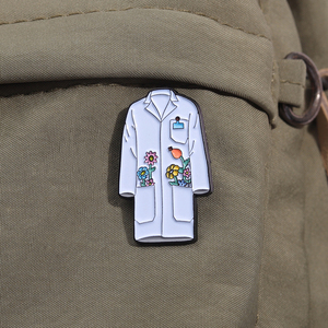 Jas Lab medis Enamel Pin seragam perawat dokter bros kerah jas lencana kartun hadiah perhiasan kesehatan grosir - Product Image 3