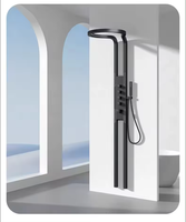 Austler panneau de douche à effet pluie de qualité supérieure colonne bouton de piano arroseur panneau de douche de Massage