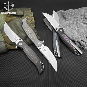 سكين جيب للبقاء على قيد الحياة في الهواء الطلق بشفرة حادة من فولاذ VG10 ومقبض G10 للشحن المباشر - Product Image 4