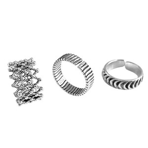 Sterling Silver S925 Korean Style Geometric Cross <b>Open</b> <b>Ring</b> For Women Fashion Minimalist Retro Design - Product Image 5