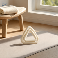 Juego de Mancuernas Triangulares de Silicona de 7 lb y 10 lb con Agarre Antideslizante para Entrenamiento y Gimnasio