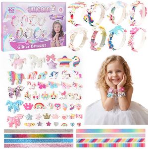 ชุดอุปกรณ์ตกแต่งผมสีพาสเทลสำหรับวัยรุ่น สาวน้อยน่ารัก ที่คาดผมลายอลิซ สร้อยข้อมือ ผีเสื้อ การ์ตูน DIY ของชำร่วยงานปาร์ตี้ แพ็คใหญ่ ของขวัญ - Product Image 1