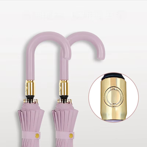 Siêu lớn ô dù thẳng que móc xử lý đôi quà tặng kinh doanh dù che dài xử lý ô hoa trong nước - Product Image 3