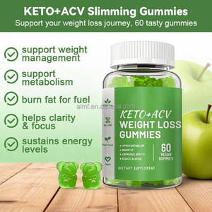 Complément alimentaire végétalien 60 gommes Améliore le métabolisme Brûle les graisses Supprime l'appétit Réduit les ballonnements Keto+Acv Gommes pour perdre du poids - Product Image 2