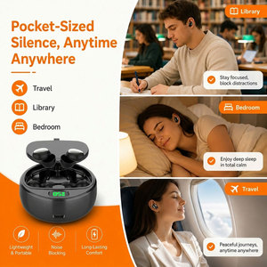 Tapones para los Oídos Recargables con Reducción de Ruido, Tapones de Silicona para Dormir con Desinfección UV, Tipo C, Reutilizables, Silenciosos, para Viajar - Product Image 4
