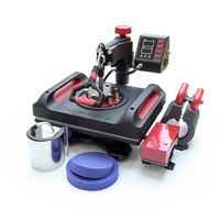 8 In 1 Multi-Functionele Sublimatie Warmte Pers T-Shirt, Stof Tas Lederen Logo Afdrukken Digitale Warmte Overdracht Drukmachine