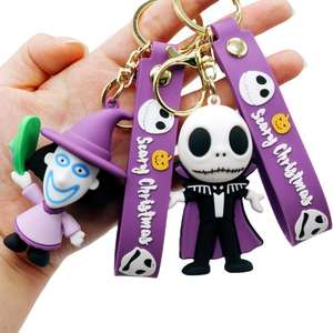 Wsnbwye Halloween dibujos animados Anime llavero dormir maldición epoxi Mini muñeca llavero encanto colgante accesorios personalizados llavero - Product Image 2
