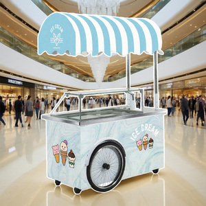 Carrello per il Merchandising del Gelato arteus Factory OEM con ruote chiudibili a chiave per spazi pubblici - Product Image 1