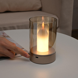 PM Modern Simulation <strong>Candlelight</strong> Charging Small Night Light Birthday Couple Gift <strong>Candlelight</strong> Dinner Hand Waving Induction Magic - Product Image 3