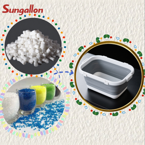 Dureté personnalisable de particules de TPE d'approvisionnement direct d'usine pour la représentation stable de moulage par injection dans les bassins se pliants - Product Image 6