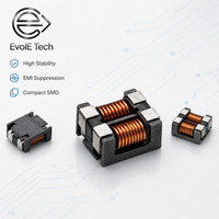 Inductor Miniatura de Núcleo Toroidal de Alta Estabilidad SMD de Modo Común 10mH 1A 120Ohm 100MHz para Filtro EMI de Equipos Industriales