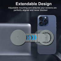 Support magnétique portable pour téléphone, fixation pour ordinateur portable et tableau de bord de voiture avec adhésif 3M pour écran de véhicule électrique Tesla