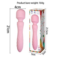 Vibrations stab Doppelkopf vibrator 10 Frequenz Doppelkopf Vibration Kitzler Stimulator Boxed Massage Stick für Frauen