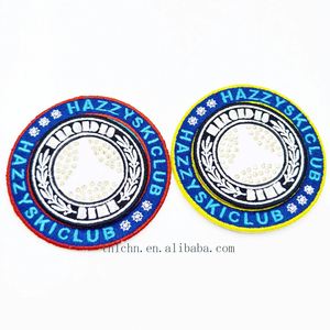 Parches Bordados con Logotipo Personalizado en Tela Twill Ecológica, Bordado Simple con Insignia de Cuentas para Gorras, Venta Caliente 2024 - Product Image 2
