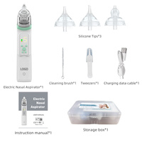 Aspirateur nasal électrique à aspiration réglable Pompe nasale personnalisée pour les tout-petits Rechargeable Baby Mucus Remover