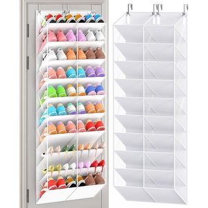 Over The Door <b>Shoe</b> Organizer 40 Pockets Hanging <b>Storage</b> Rack For Closet <b>Shoes</b> Organizer With Clear Pockets 10 Tier - Product Image 1