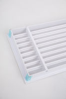 Nouvelle arrivée : Diffuseur d'air de retour pour ventilation CVC, moderne, en acier inoxydable/aluminium/plastique, réglable, pour plafond
