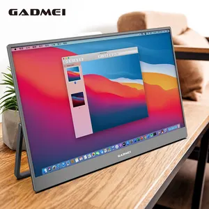 Laptop portabel, Laptop Dua Tipe C HDMI 15.6 "FHD 1920*1080P untuk Desktop HP layar sentuh