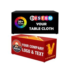 Hermosos Manteles Personalizados para Mesa Rectangular con Logotipo Empresarial, Artículos Promocionales, Letreros, Manteles Ajustables - Product Image 1