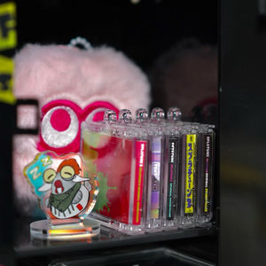 Porte-clés <span class=keywords><strong>CD</strong></span> en acrylique NFC imprimé personnalisé Créez votre propre porte-clés holographique arc-en-ciel en résine époxy acrylique transparente - Product Image 6