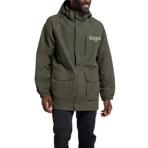 Chaquetas Funcionales Impermeables y Resistentes al Viento de Nailon con Logotipo Personalizado del Fabricante para Hombre - Product Image 1