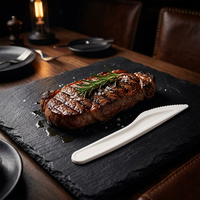 Nouvel Arrivage – Ensemble de Couverts Biodégradables en Bagasse Blanche de Qualité Supérieure – Fourchette, Cuillère et Couteau Jetables pour Usage Quotidien à Domicile