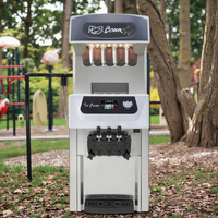 Nouvelle machine à glace italienne automatique commerciale à compresseur, haute productivité, à base de fruits, pour boulangerie, restaurant, usage domestique, 220V