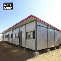 Maison préfabriquée WELLCAMP à deux étages en structure acier, design PTH de luxe, moderne, étanche et respirante, pour villa haut de gamme et salle de sport