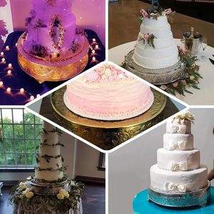 Support à gâteau en métal décoratif moderne et durable pour la présentation de gâteaux lors d'événements spéciaux, de rassemblements et de célébrations de fonctions traditionnelles - Product Image 6