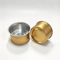 636 #    Pot à gâteau en aluminium de 80 ml, surface laquée, cylindre à côtés droits, fermeture à anneau, marque JMT, pot à dessert, boîte de conserve