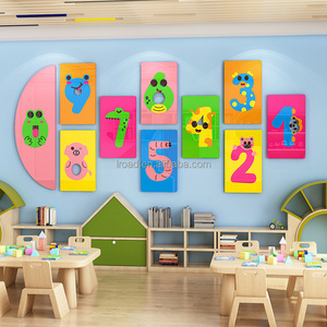 Autocollant mural 3D en acrylique <span class=keywords><strong>pour</strong></span> l'éducation précoce, décoration murale <span class=keywords><strong>pour</strong></span> l'école <span class=keywords><strong>maternelle</strong></span> et <span class=keywords><strong>la</strong></span> salle de classe - Product Image 2