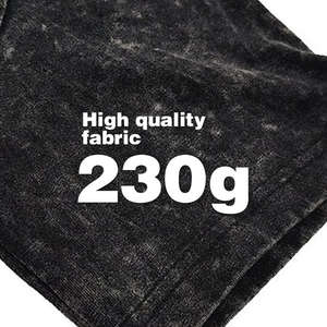 T-shirt en coton blanc délavé, style streetwear, coupe oversize à épaules tombantes, impression personnalisée de haute qualité, t-shirt épais pour homme - Product Image 2