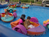 Bateau à rames à manivelle en matériau PE d'été commercial, taille enfant et famille, bateau à rames pour jeux aquatiques