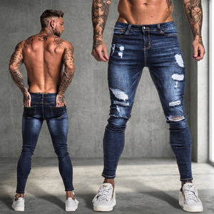 Nouveau jean droit pour homme, respirant, à motif uni, décontracté, boutonné, coupe classique, en denim, pour l'été - Product Image 3