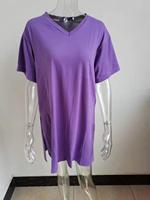 Setelan Olahraga Wanita Plus Size 2 Potong, Kaos & Celana, Model Longgar, Cocok untuk Jogging, Biker, dan Wanita