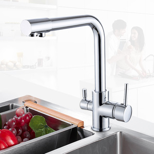 Nuovo Rubinetto da <span class=keywords><strong>Cucina</strong></span> Nero con <span class=keywords><strong>Design</strong></span> a Sette Lettere, Rotazione a 360 Gradi, Monocomando con Purificazione dell'Acqua e Doppia Maniglia - Product Image 1
