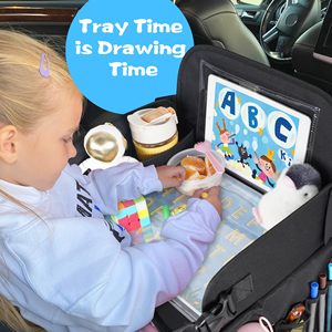 Échantillon gratuit Table de jeu d'activités pliable pour enfants, table de dessin pour tout-petits, plateau de voyage pour enfants en voiture - Product Image 4