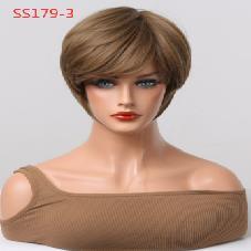 Pelucas sintéticas de fibra de alta temperatura para mujeres blancas, directamente de fábrica, <span class=keywords><strong>corte</strong></span> Pixie <span class=keywords><strong>Bob</strong></span>, resistente al calor - Product Image 5