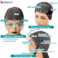 Perruques Lace Front en Cheveux Naturels Vietnamiens Bruts Super Double Drawn Lisses Comme des Baguettes, Perruques en Cheveux Humains Simple Drawn de Haute Qualité pour Femmes Noires