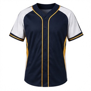 Camiseta de Béisbol Ligera Sublimada con Botones, Uniforme Deportivo para Hombre y Mujer, Transpirable, Suave, Corte Relajado, Venta al Por Mayor para Equipos - Product Image 1