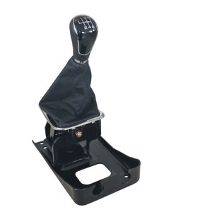 Phidix Car <b>Gear</b> <b>Knob</b> Manual Transmission PU Black Easy To Install - Product Image 3